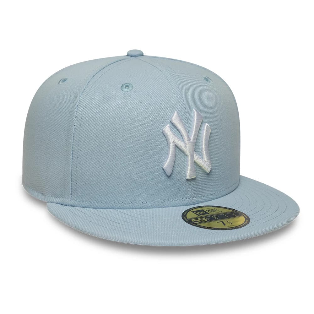 New York Yankees MLB League Essential Pastel Blue 59FIFTY Fitted Cap-kentox - Image 3