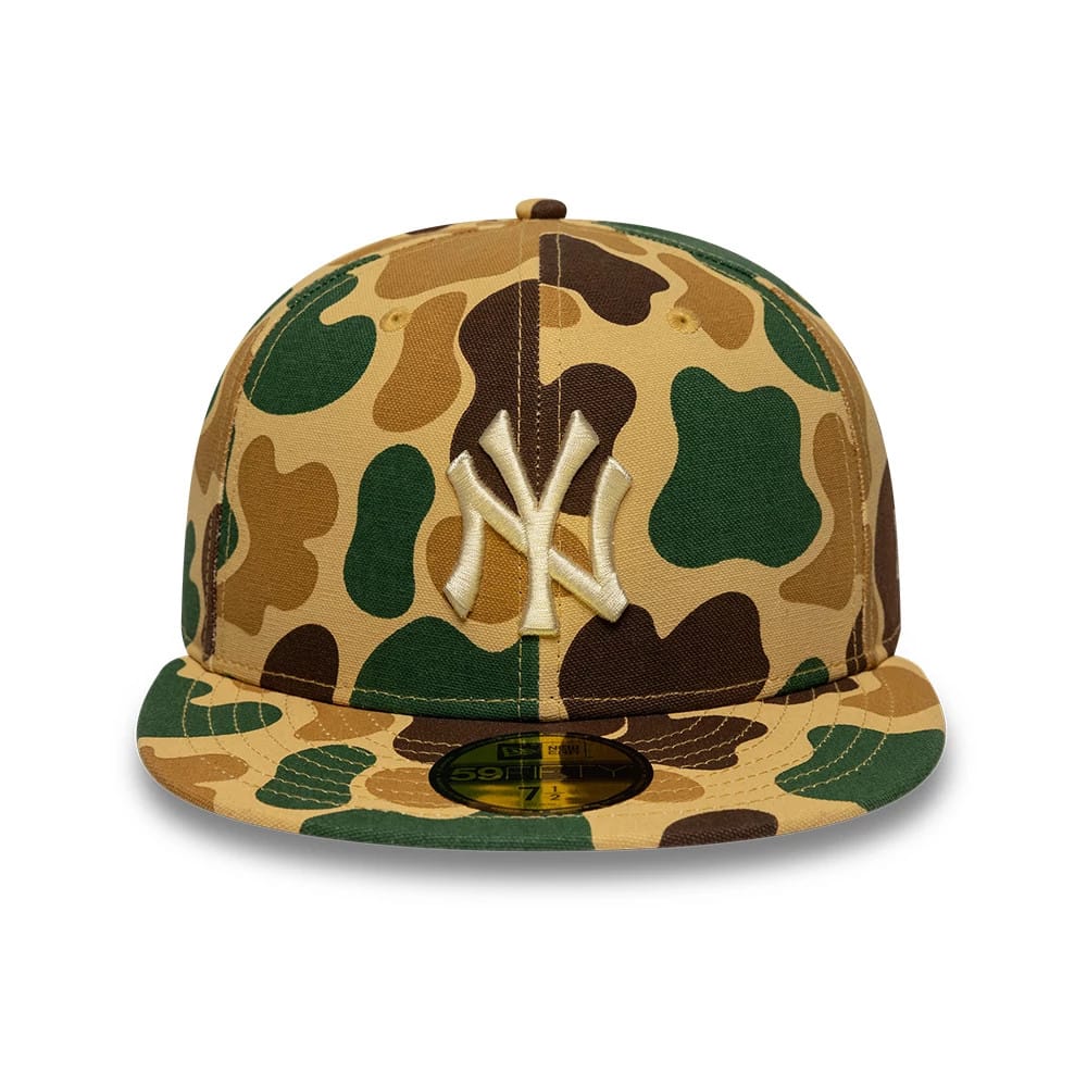 New York Yankees MLB Camo Beige 59FIFTY Fitted Cap-kentox - Image 2