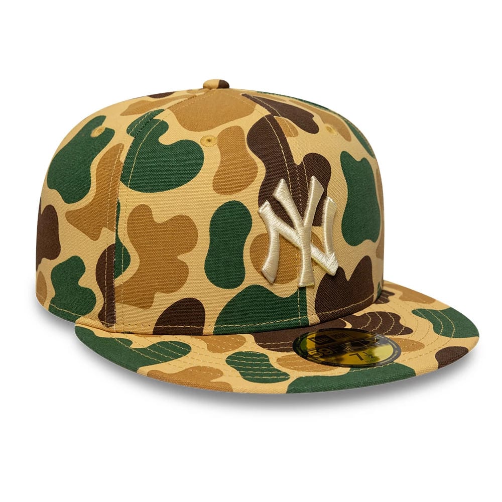 New York Yankees MLB Camo Beige 59FIFTY Fitted Cap-kentox - Image 3