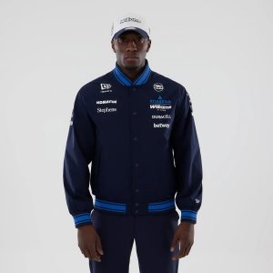 Williams Navy Varsity Jacket-kentox