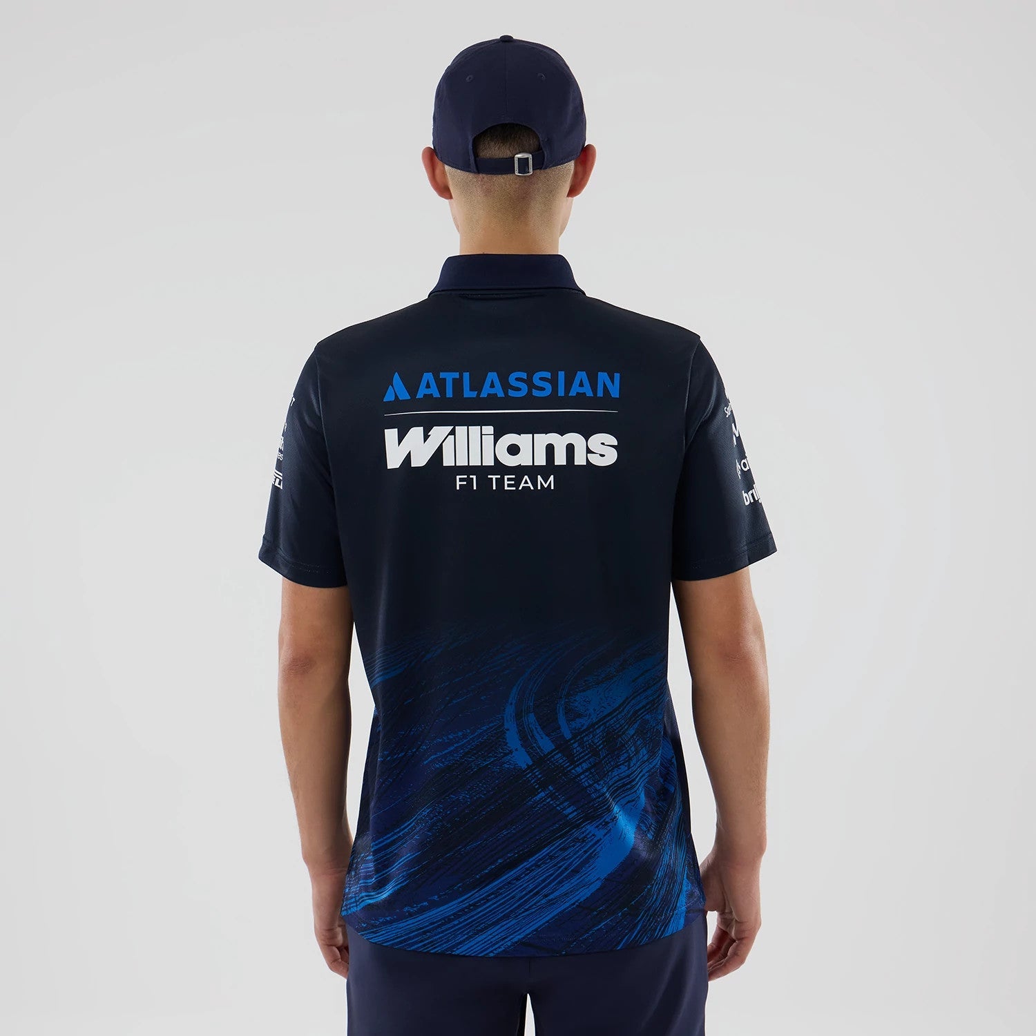 Williams Navy Tech Polo T-shirt-kentox - Image 2