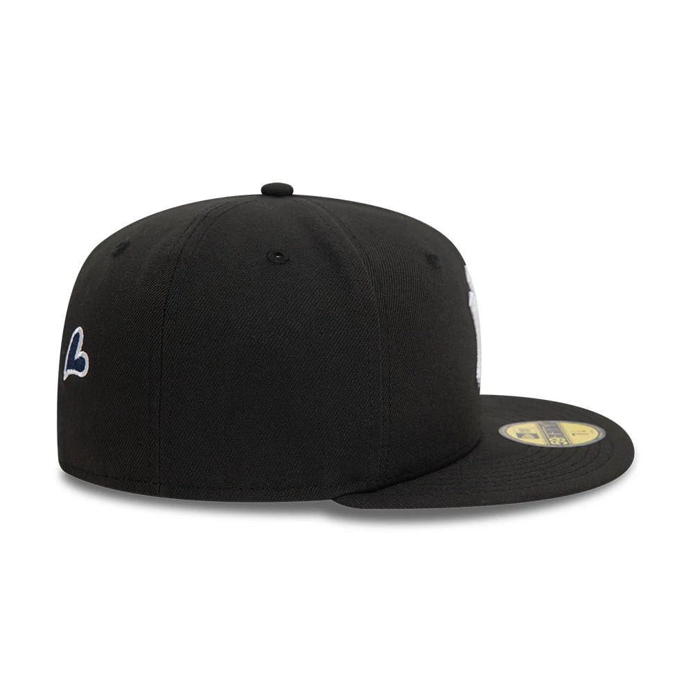 New York Yankees MLB Heart Icon Black 59FIFTY Fitted Cap-kentox - Image 3