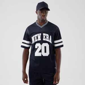 New Era Mesh Navy Oversized T-Shirt-kentox