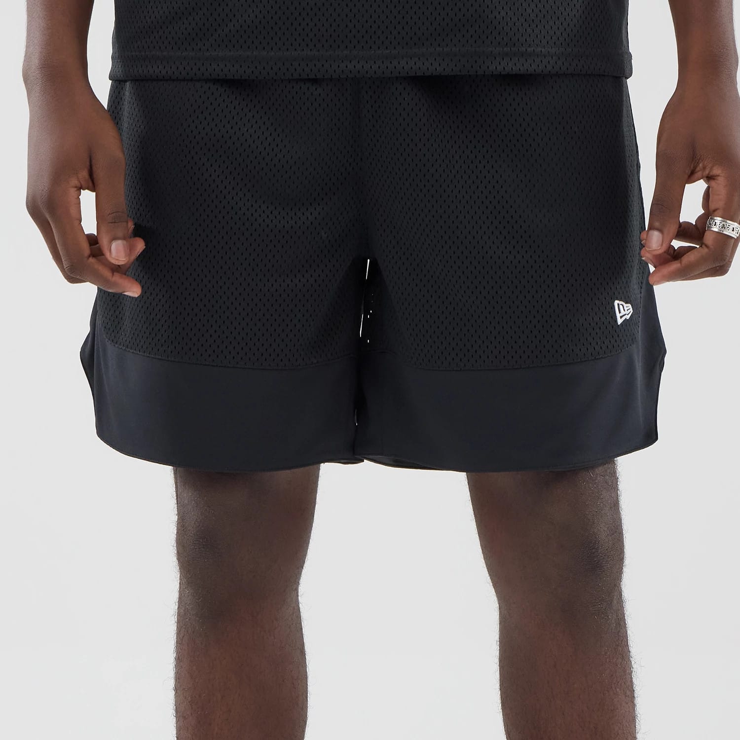 New Era Mesh Black Oversized Shorts-kentox - Image 6