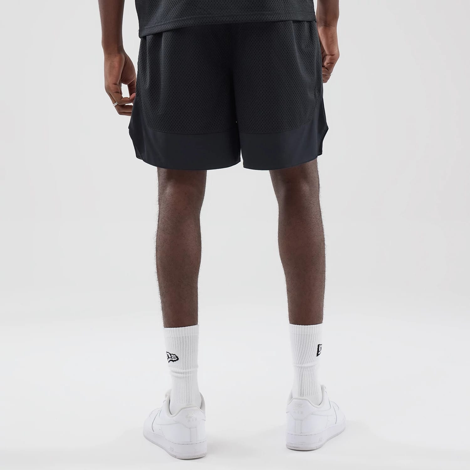 New Era Mesh Black Oversized Shorts-kentox - Image 2