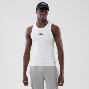 New Era Rib White Vest-kentox