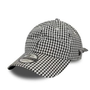 New Era Gingham Bowback Black 9TWENTY Adjustable Cap-kentox