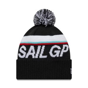 Sail GP Sport Black Cuff Knit Beanie-kentox