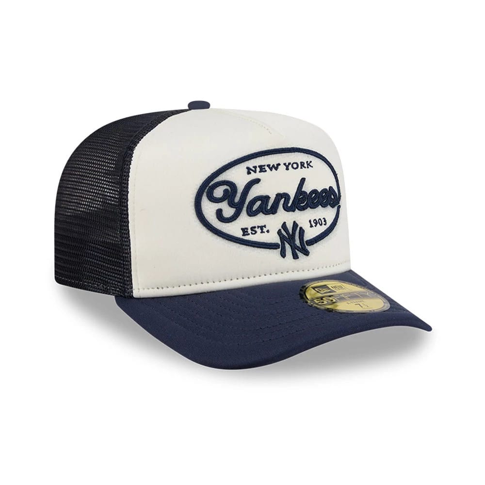New York Yankees MLB 59FIFTY Day Navy 59FIFTY A-Frame Fitted Cap-kentox - Image 4