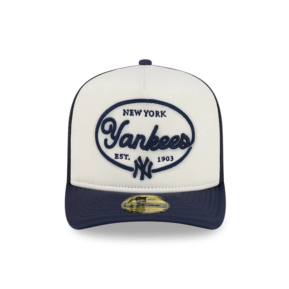 New York Yankees MLB 59FIFTY Day Navy 59FIFTY A-Frame Fitted Cap-kentox - Image 3