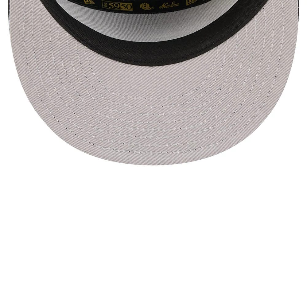 New York Yankees MLB 59FIFTY Day Black Split Panel 59FIFTY Fitted Cap-kentox - Image 2