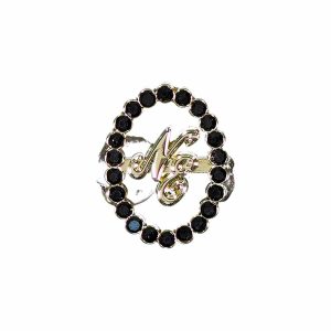 New Era 59FIFTY Day Diamond Catch Closure Black Pin Badge-kentox