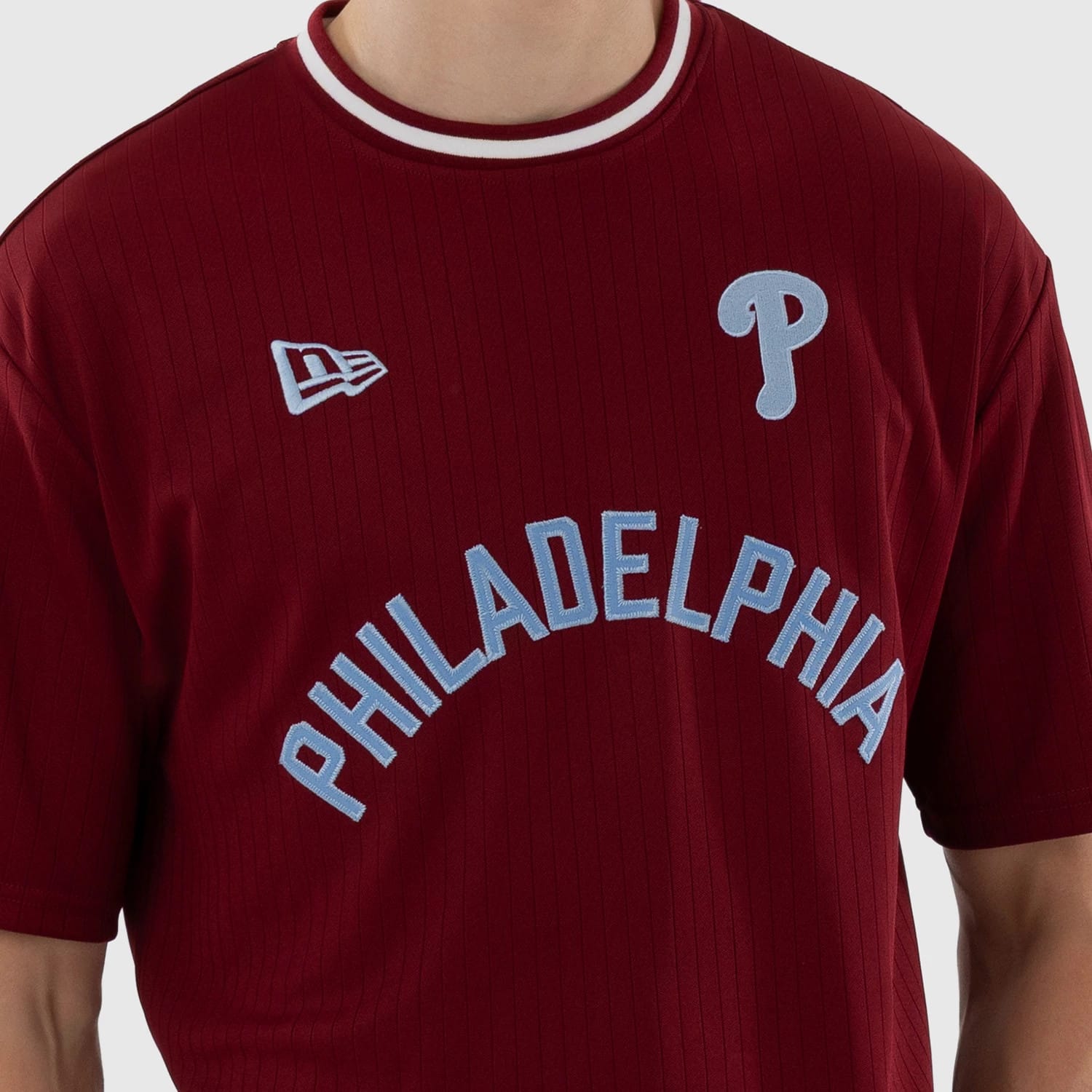 Philadelphia Phillies MLB Dark Red Oversized T-Shirt-kentox - Image 4