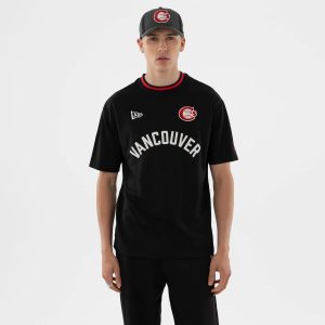 Vancouver Canadians MiLB Black Oversized T-Shirt-kentox