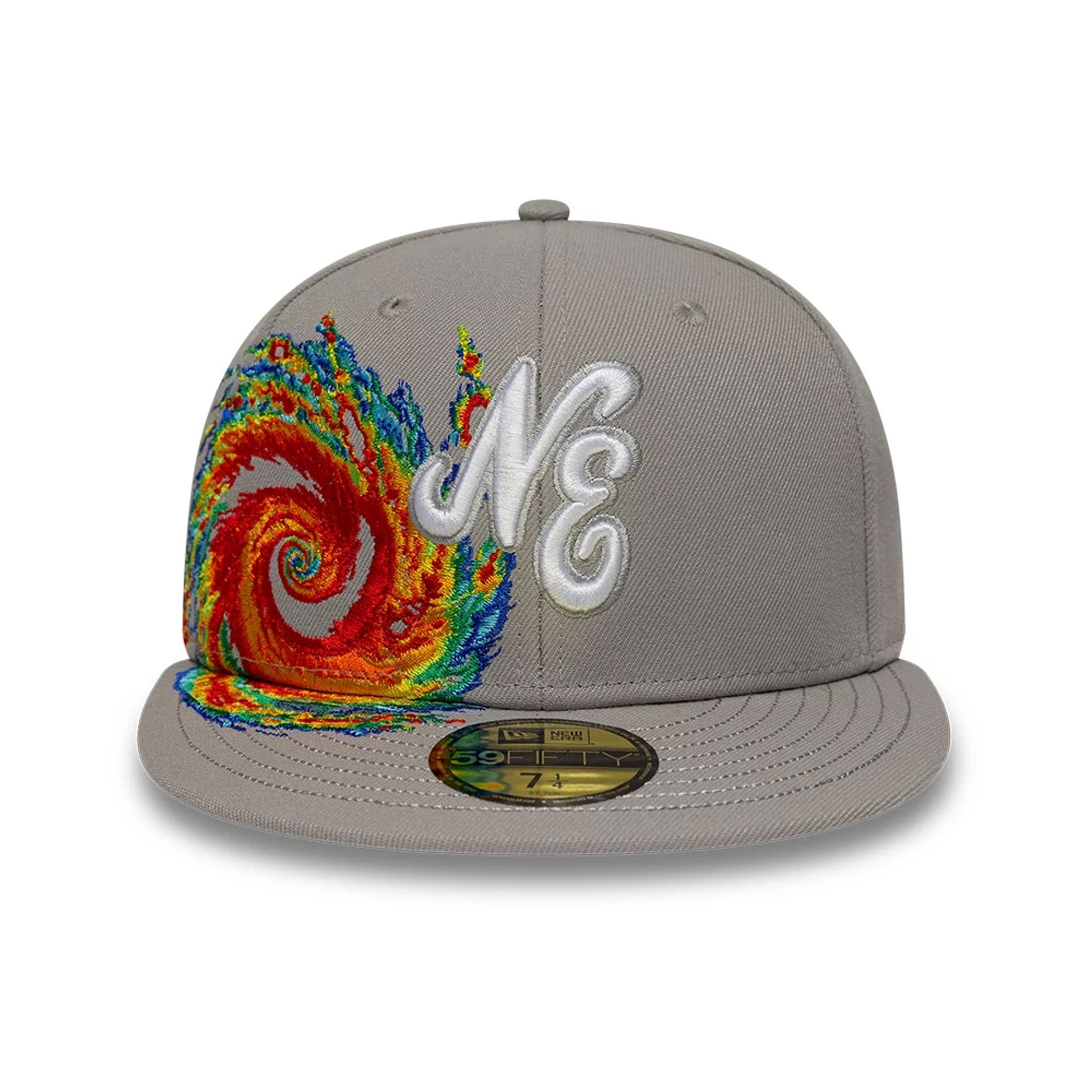New Era Storm Pattern Grey 59FIFTY Fitted Cap-kentox - Image 2