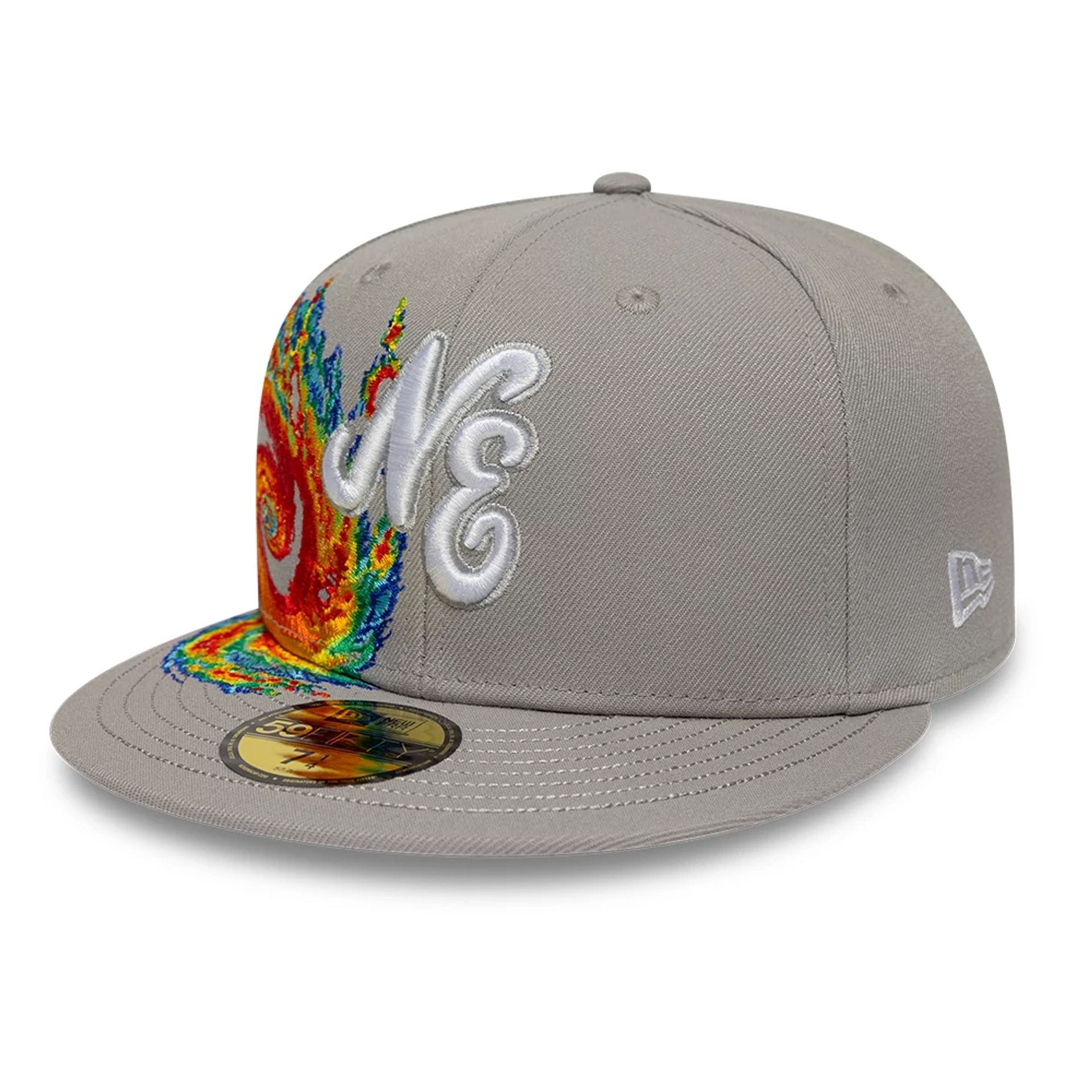 New Era Storm Pattern Grey 59FIFTY Fitted Cap-kentox - Image 3