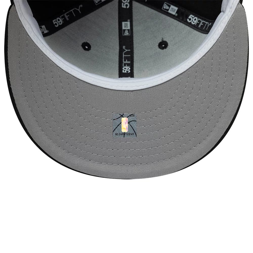 Milwaukee Bucks NBA Hardwood Classic Black 59FIFTY Fitted Cap-kentox - Image 2
