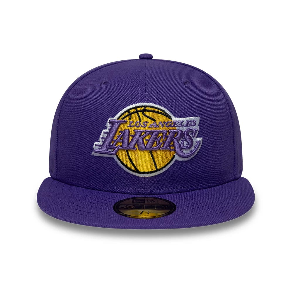 LA Lakers NBA Hardwood Classic Purple 59FIFTY Fitted Cap-kentox - Image 3
