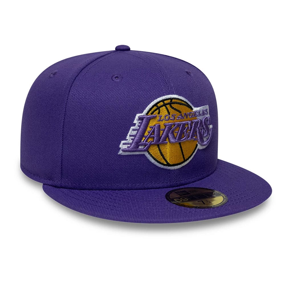 LA Lakers NBA Hardwood Classic Purple 59FIFTY Fitted Cap-kentox - Image 4