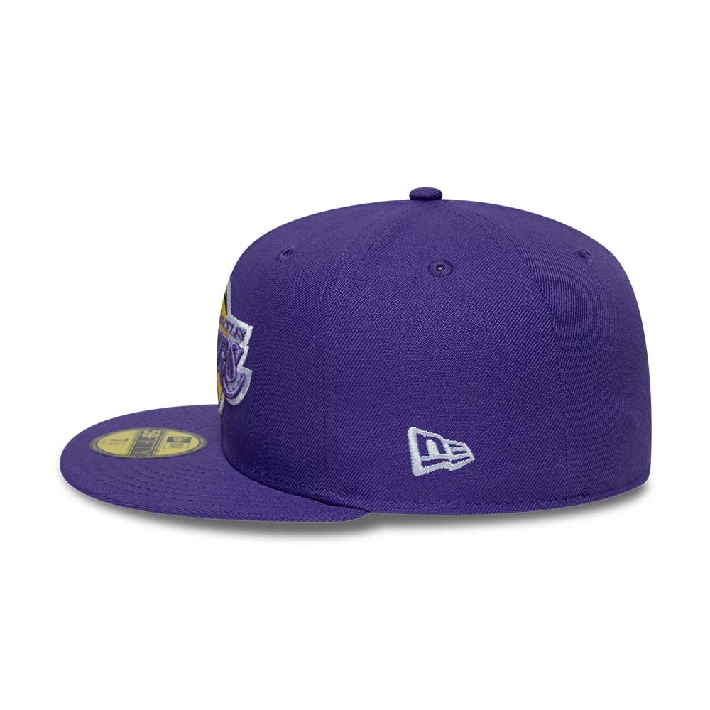 LA Lakers NBA Hardwood Classic Purple 59FIFTY Fitted Cap-kentox - Image 6