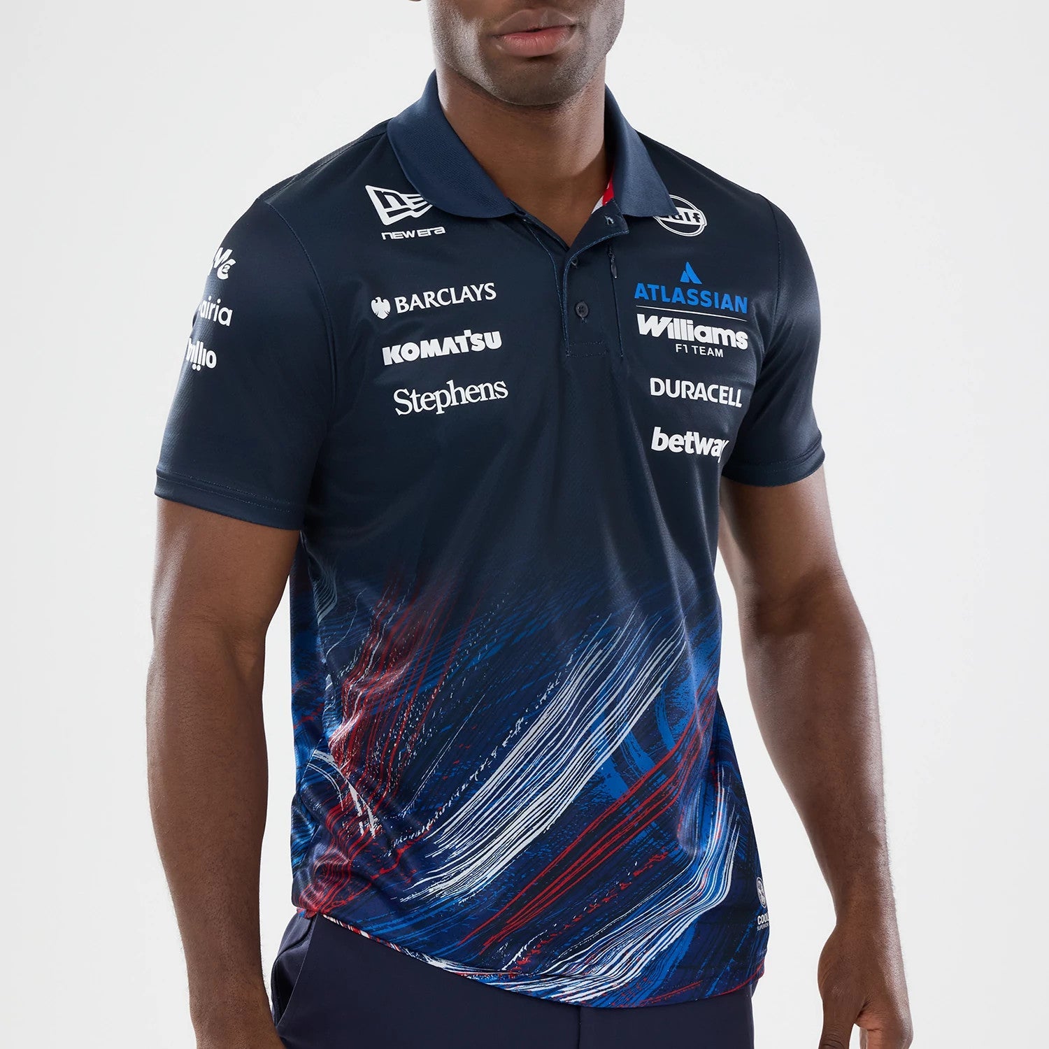 Williams GB Race Special Navy Tech Polo T-Shirt-kentox - Image 2