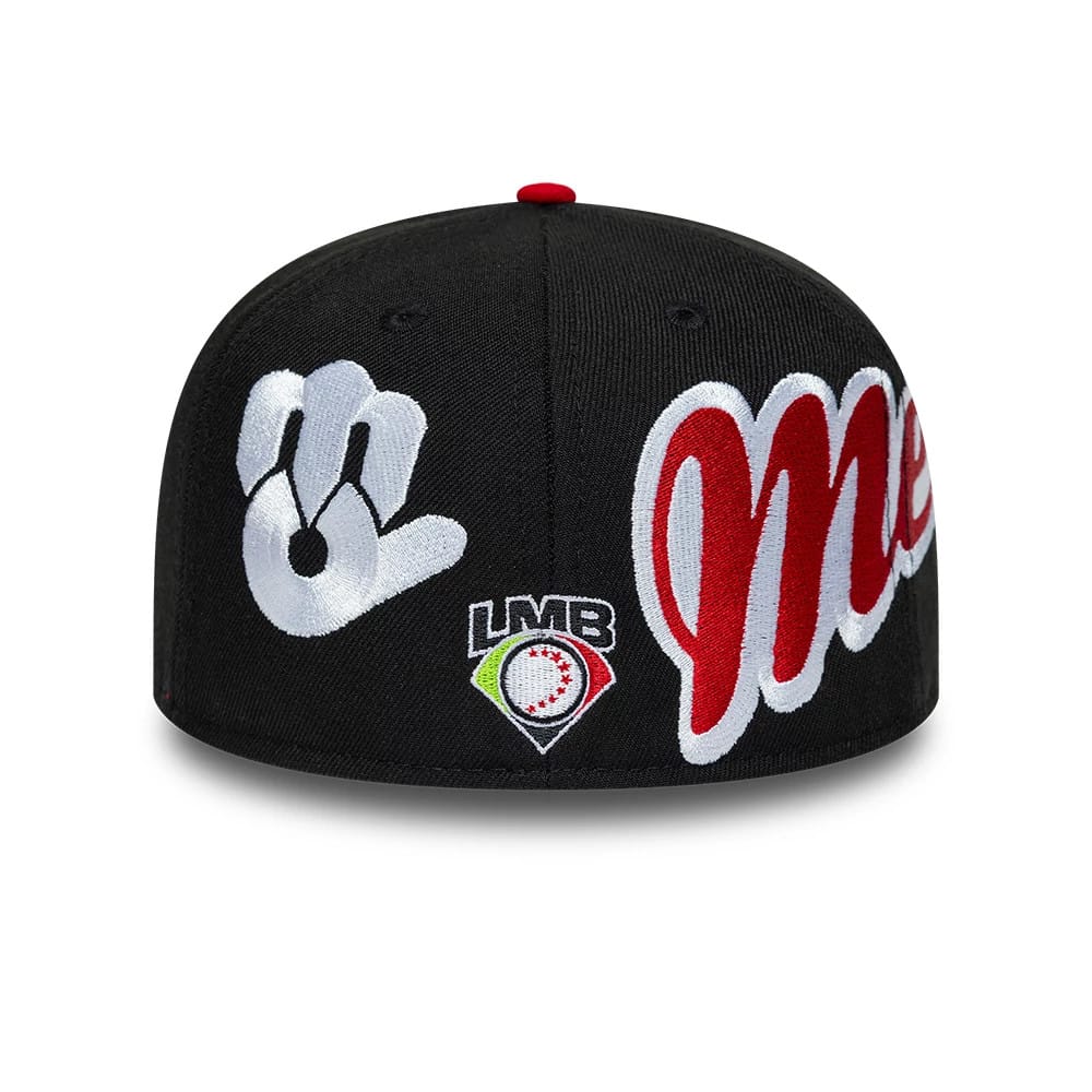 Mexico Diablos LMB Multi Logo Satin Lined Black 59FIFTY Fitted Cap-kentox - Image 5