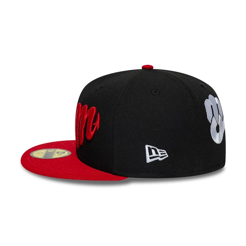 Mexico Diablos LMB Multi Logo Satin Lined Black 59FIFTY Fitted Cap-kentox - Image 7