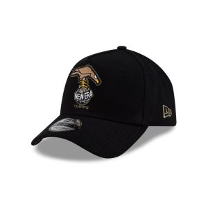 Roji Soccer Black 9FORTY A-Frame Adjustable Cap-kentox