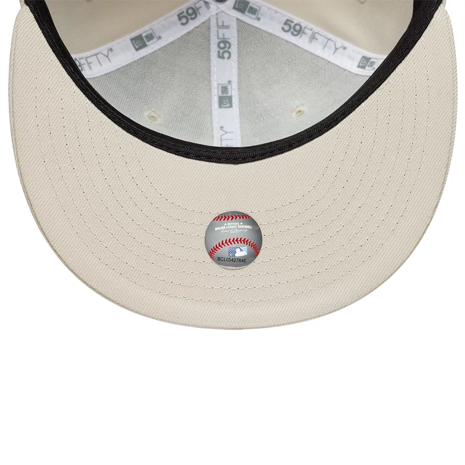 New York Yankees MLB Beige 59FIFTY Fitted Cap-kentox - Image 2