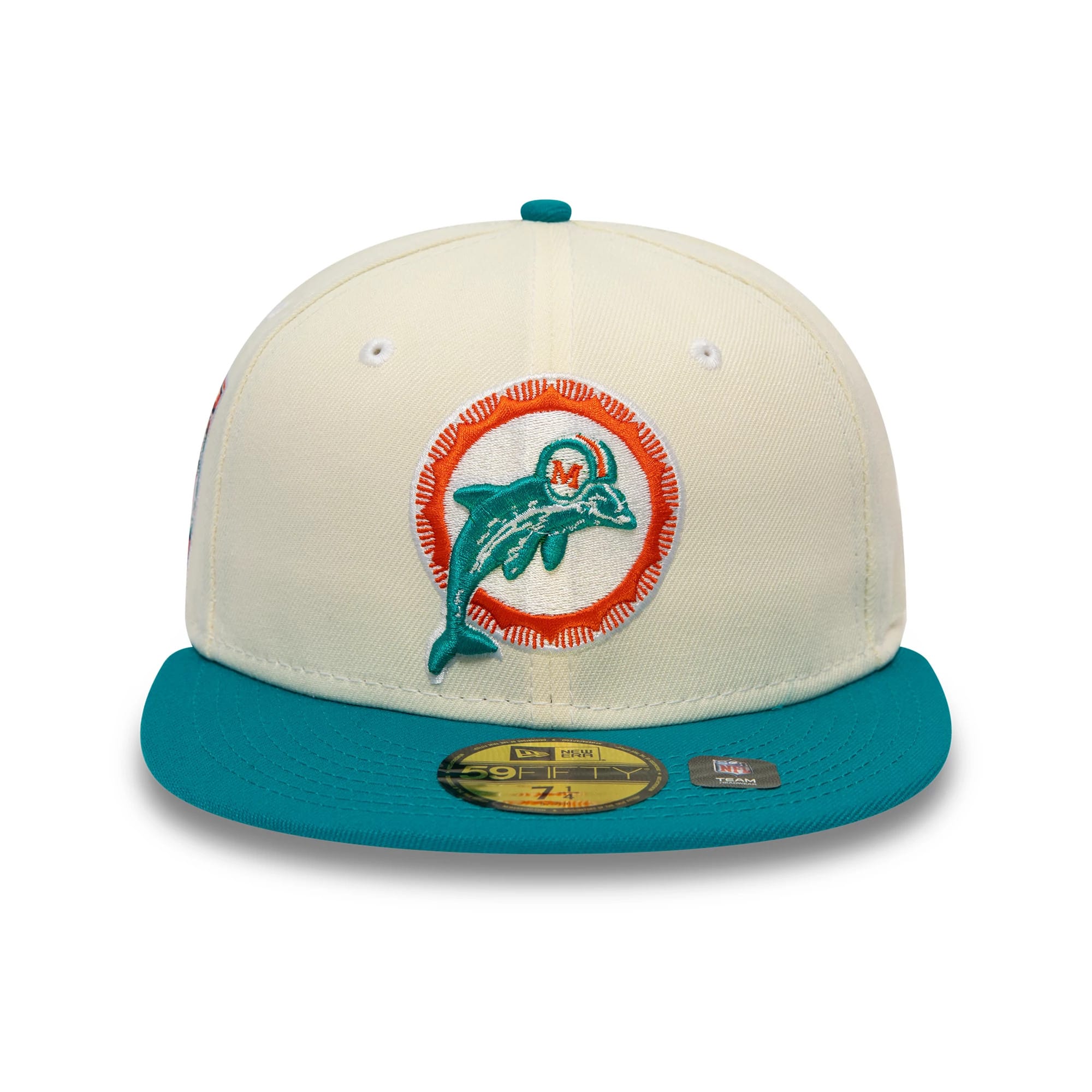 Miami Dolphins City Connect White 59FIFTY Fitted Cap-kentox - Image 3