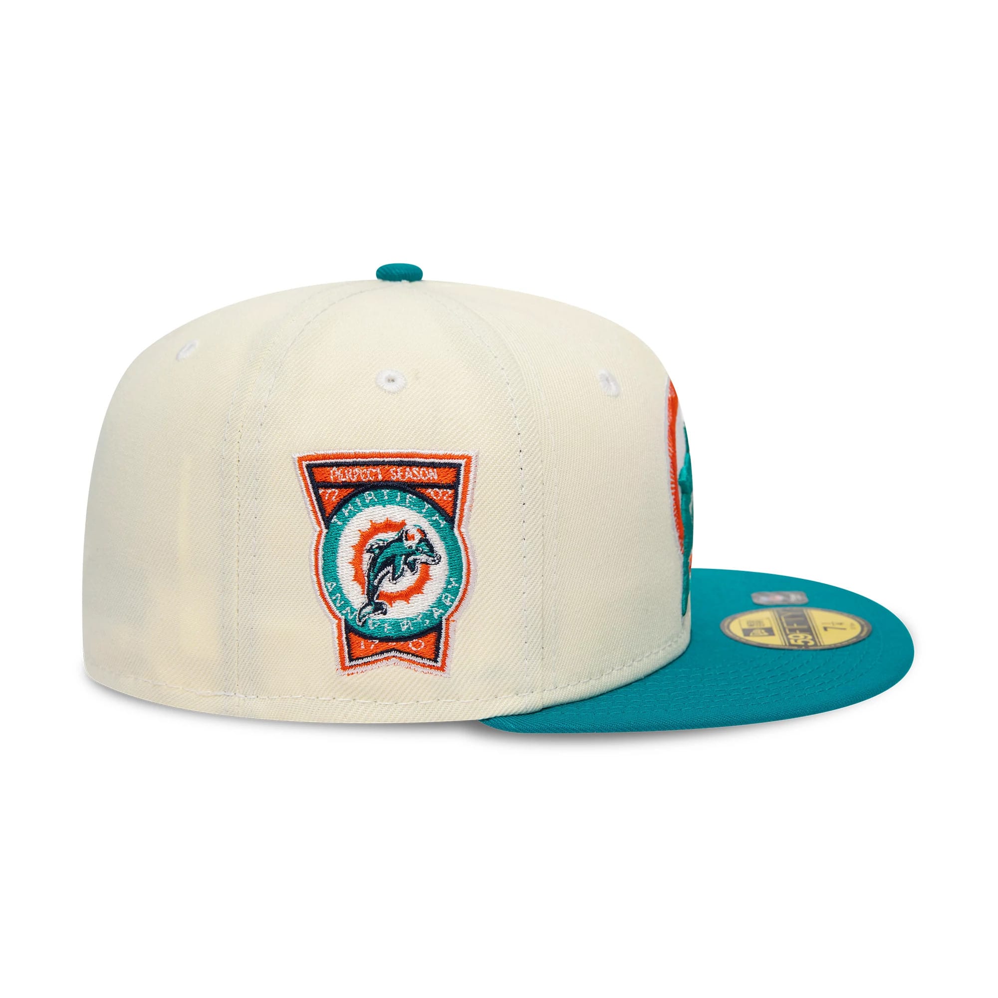 Miami Dolphins City Connect White 59FIFTY Fitted Cap-kentox - Image 7