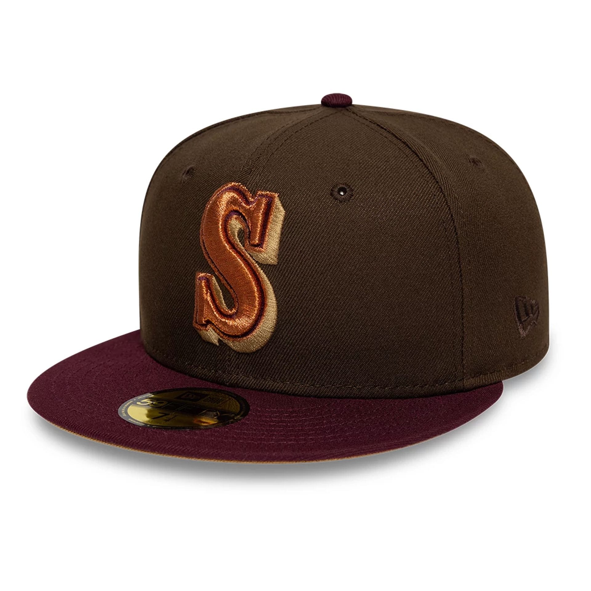 Seattle Mariners MLB Cooperstown Dark Brown 59FIFTY Fitted Cap-kentox - Image 4