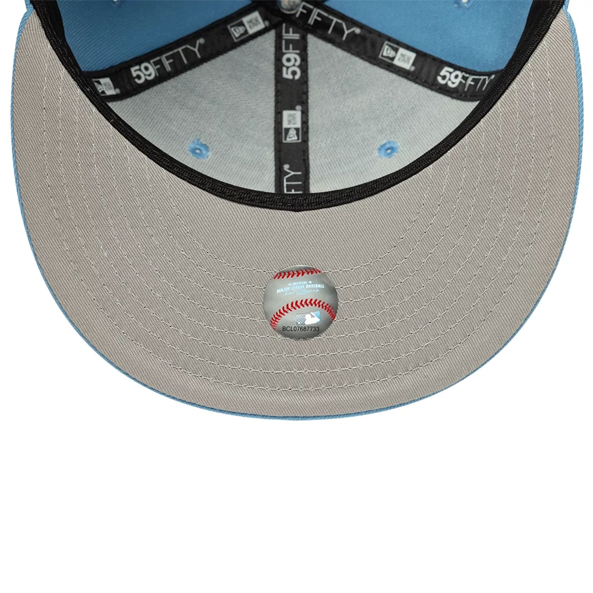 LA Dodgers MLB Pastel Blue 59FIFTY Fitted Cap-kentox - Image 2