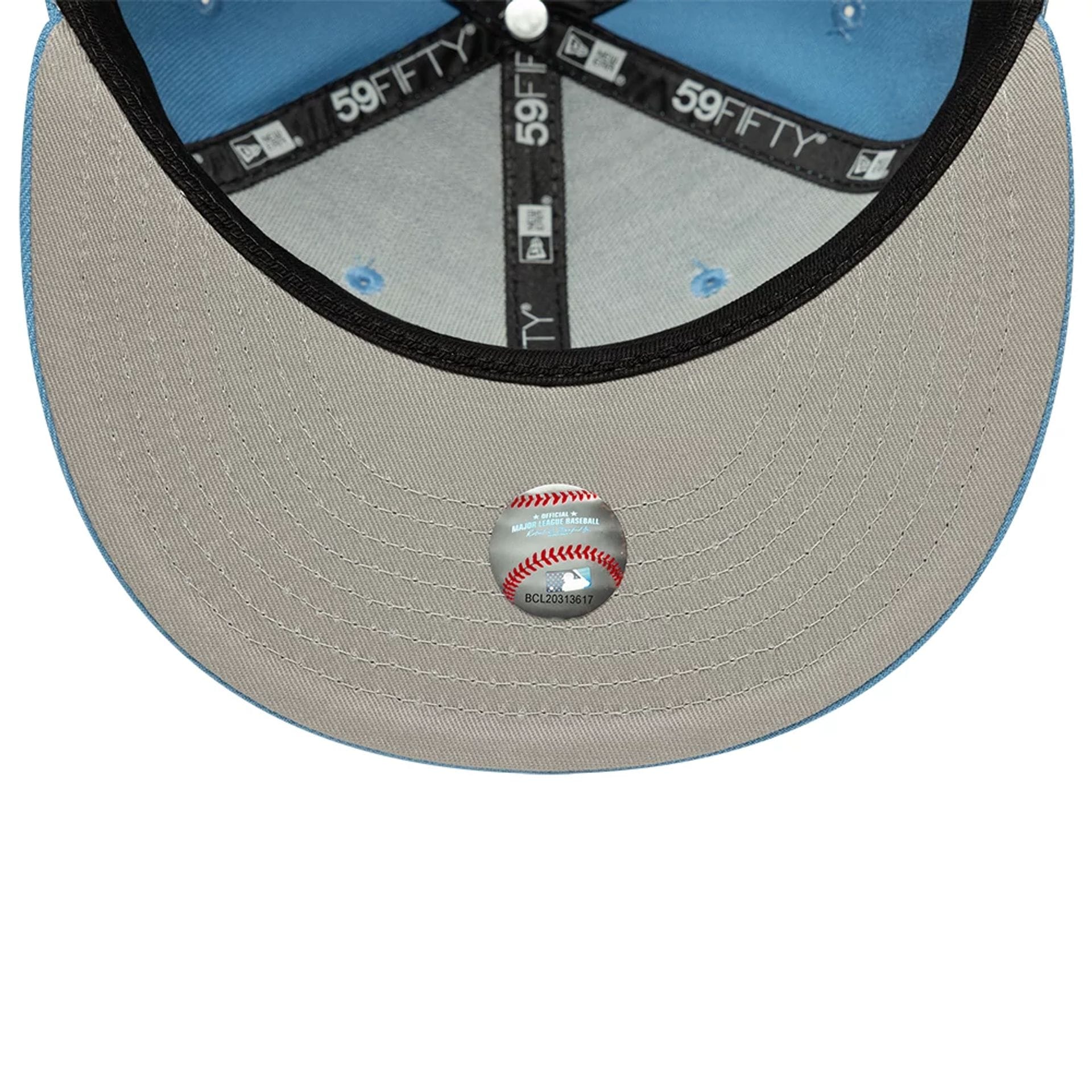 New York Yankees MLB Pastel Blue 59FIFTY Fitted Cap-kentox - Image 2