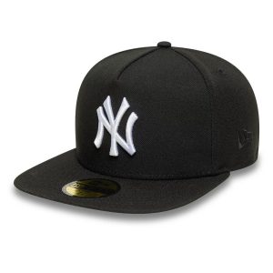 New York Yankees MLB Black 59FIFTY A-Frame Fitted Cap-kentox
