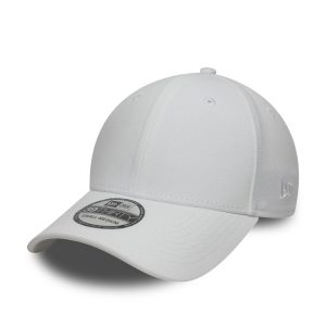 New Era White 39THIRTY Stretch Fit Cap-kentox