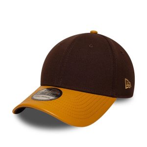 New Era Dark Brown 39THIRTY Stretch Fit Cap-kentox