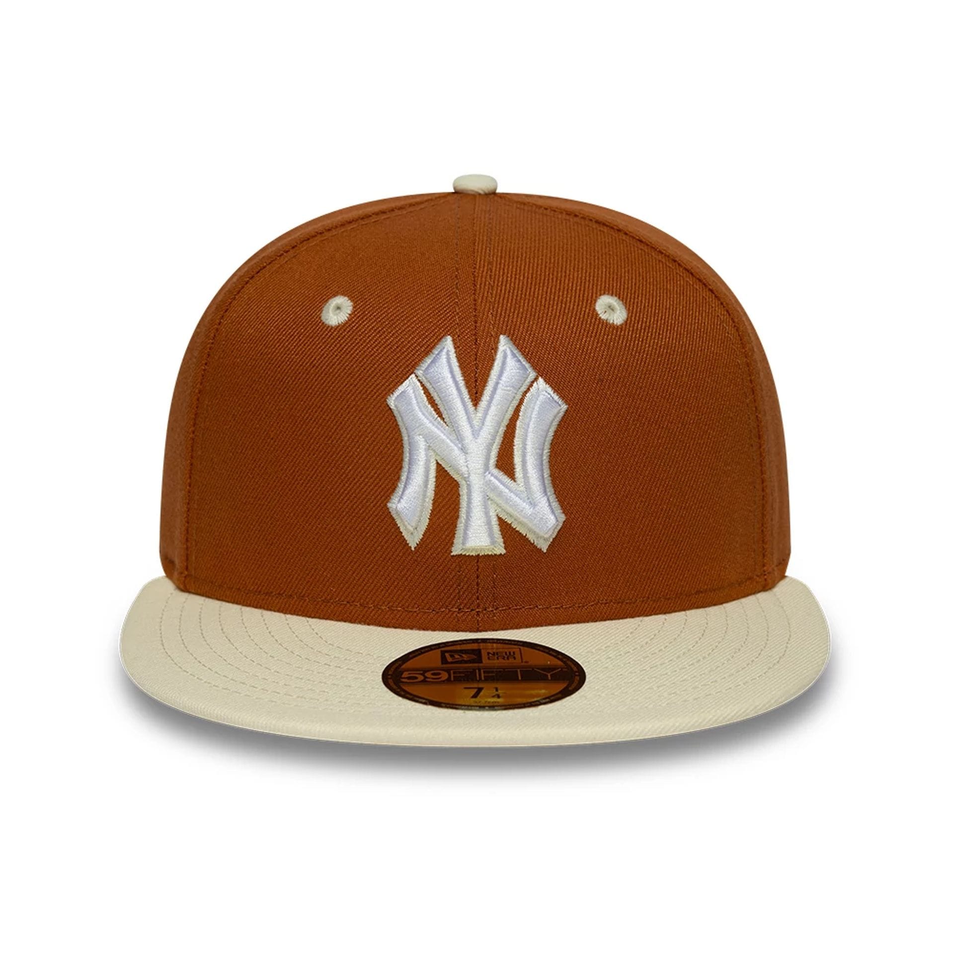 New York Yankees MLB Contrast Brown 59FIFTY Fitted Cap-kentox - Image 2